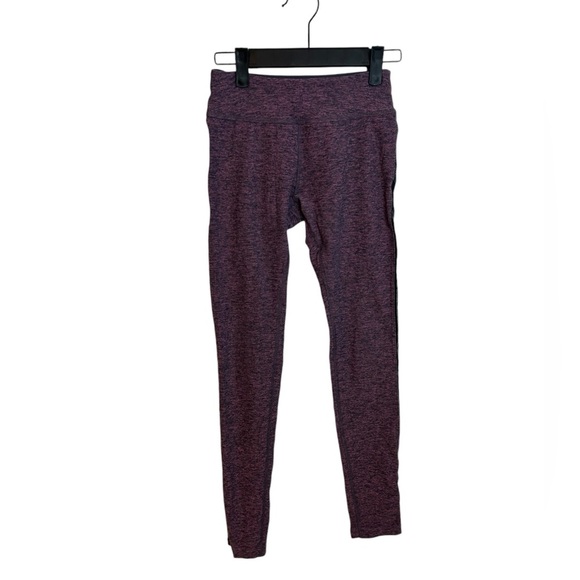 Beyond Yoga Purple Space Dye Mesh Pinstripe Leggings - Picture 1 of 4